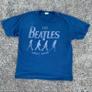 00’s Beatles Abbey Road Retro Blue Band Shirt